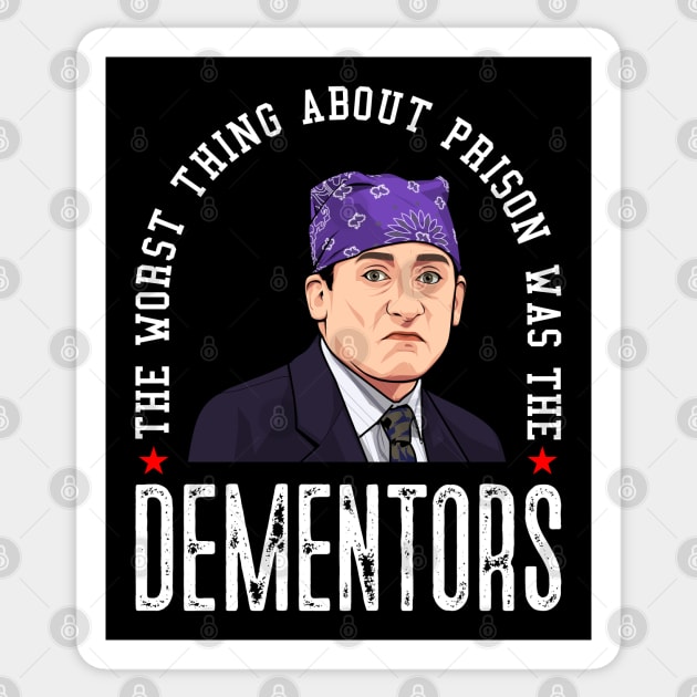 The Office, Prison Mike, Dementors Sticker by MIKOLTN